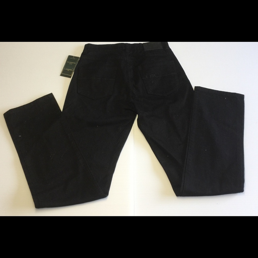 New Women Ralph Lauren Jeans Black Sz. 2 Slimming